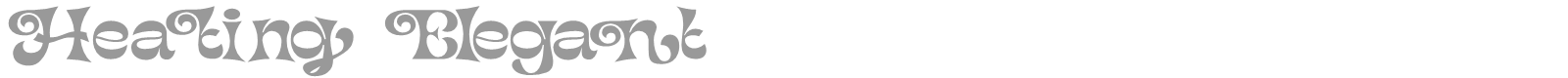 Heating Elegant font preview
